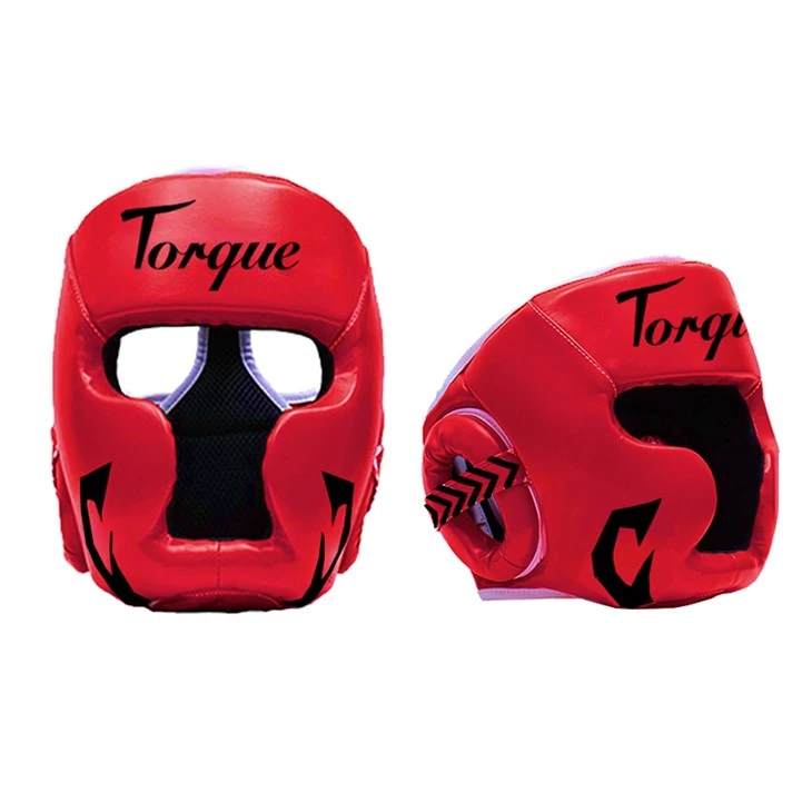 Headguard Lledr Ar gyfer MMA Trainning